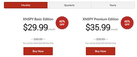 XNSPY App Cost